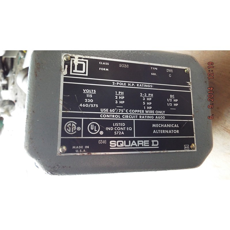 Square D  Mechanical Alternator 