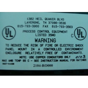 CM3 UNIVERSAL SERVICE CONTROLLER 12-2838-26