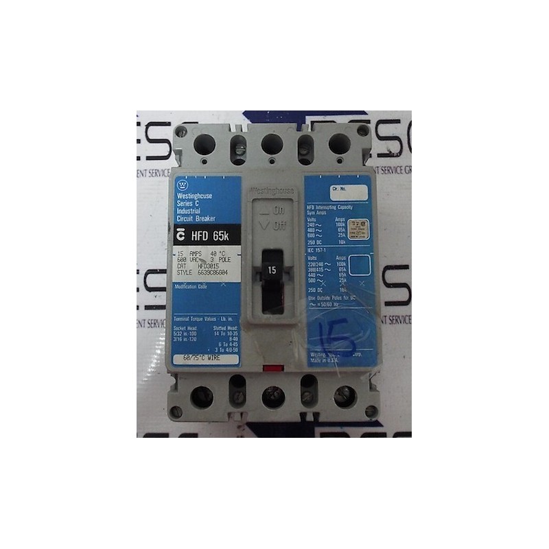 Cutler Hammer HFD 65k 3 pole 70 amp 600v Cutler Hammer HFD 65k 3 pole 70 amp 600v
