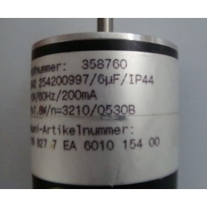NECKAR MOTOREN K542 254200997 /6uf /IP44 110V,60HZ,200mA