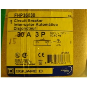 SQUARE D BREAKER FHP36030