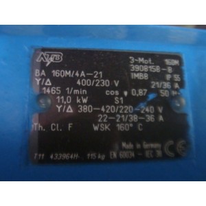 ATB MOTOR 400-230V, 21-36A, 50HP 11KW