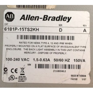 Allen-Bradley 6181P-15TS2KH 