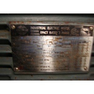 WORLDWIDE INDUSTRIAL ELECTRIC MOTOR 18-182T CC006A