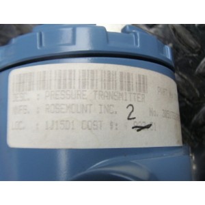 ROSEMOUNT PRESSURE TRANSMITTER 1J15D1