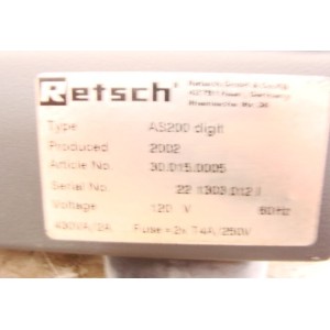 RETSCH  TYP AS200 DIGIT