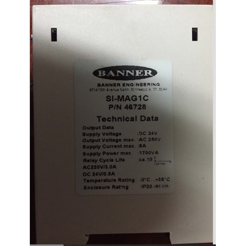 Banner SI-MAG1C Safety Interlock Relay Banner SI-MAG1C Safety Interlock Relay
