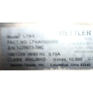 METTLER TOLEDO 5239673-5MC LAB BALANCE