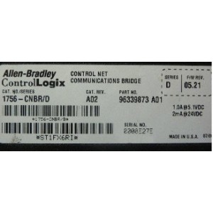 ALLEN BRADLEY CONTROL LOGIST 1756-CNBR/D