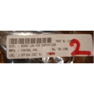 CONTROL PAK BOARD LAN FOR SUPERVISOR 50.1208