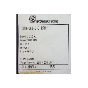 ERO ELECTRONIC RPM SIH-063-0-3
