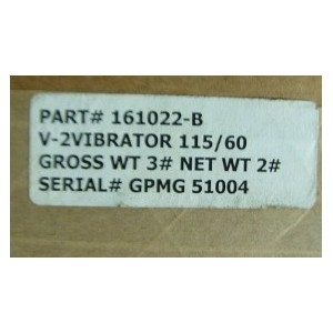 FMC SYNTRON 161022-B V-2 VIBRATOR 