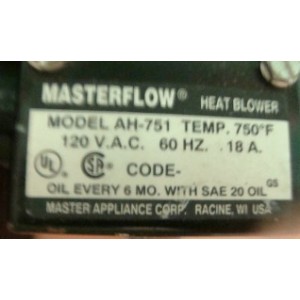 MASTER FLOW Heat Blower MASTER FLOW Heat Blower AH-751