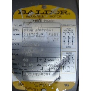BALDOR MOTOR HP 5 215TDZ 37G610W828G1
