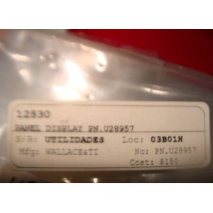 WALLACE & TI PANEL DISPLAY U28957