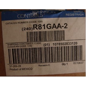 JOHNSON CONTROLS INPUT BOARD R81GAA-2 