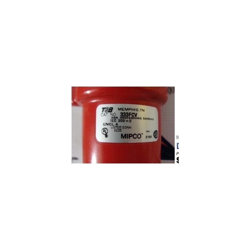 THOMAS BETTS 333FCV 32A380/440VAC 3P4W THOMAS BETTS 333FCV 32A380/440VAC 3P4W