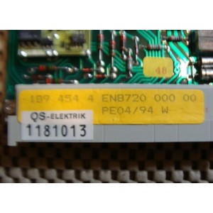 HAUNI QS-ELEKTRIK 189 454 4EN8720 000 00 BOARD