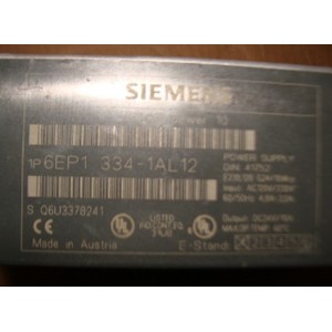 SIEMENS POWER SUPPLY 6EP1 334-1AL 12