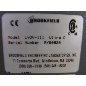 BROOKFIELD Rheometer LVDV-III ULTRA C / DV-III+ BASE UNIT