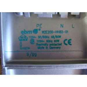 EBM W2E200-HH82-01 THERMALLY PROTECTED