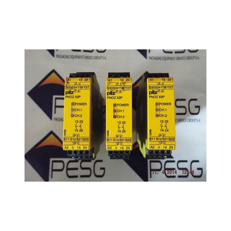 PILZ SAFETY RELAY PNOZ X2P, 48-240 VAC/DC PILZ SAFETY RELAY PNOZ X2P, 48-240 VAC/DC