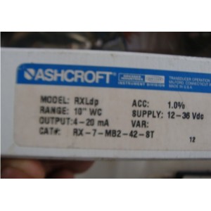 ASHCROFT RX7-MB2-42-ST PRESSURE TRANSMITTER