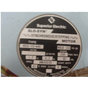 SUPERIOR ELECTRIC STEPPING MOTOR M091-FD-440 SLO-SYN
