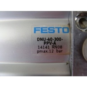 FESTO DNU-40-300-PPV-A PNEUMATIC CYLINDER 12BAR