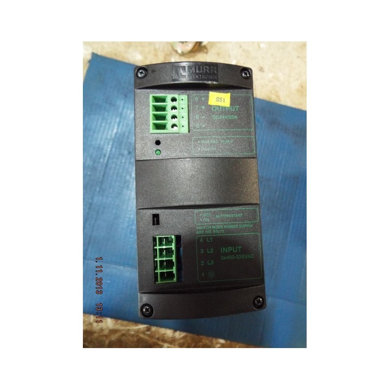 MURR ELEKTRONIK SWITCH POWER SUPPLY MCS20-3X400-500/24 3 PHASE