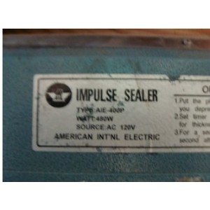 AMERICAN INTERNATIONAL ELECTRIC AIE-400P IMPULSE SEALER