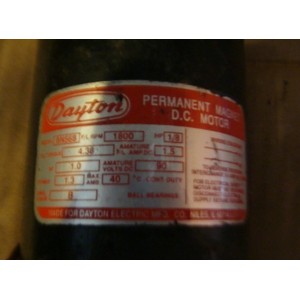 DAYTON DC MOTOR BN568 RPM 1800