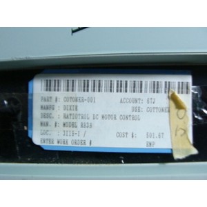 BOSTON GEAR RATIOTROL DC MOTOR CONTROL RB3B