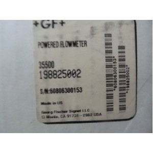 GEORG FISCHER POWERED FLOWMETER 60806300153
