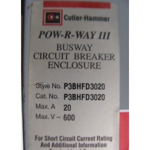 CUTLER-HAMMER P3BHFD3020