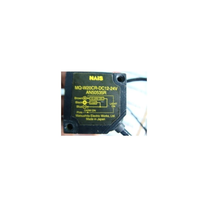 MATSUSHITA ELECTRIC MQ-W20CR-DC12-24V PHOTOELECTRIC SENSOR MATSUSHITA ELECTRIC MQ-W20CR-DC12-24V PHOTOELECTRIC SENSOR