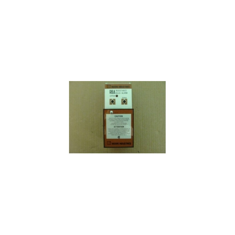 MOORE INDUSTRIES RESISTANCE BULB ALARM RBA MOORE INDUSTRIES RESISTANCE BULB ALARM RBA